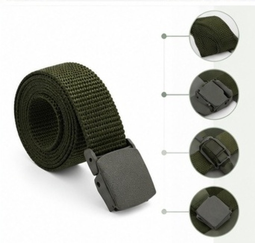 Outdoor Sports Adventure - メンズ用ナイロン製調整可能ベルト4本セット。タクティカル、アウトドア、ヘビーデューティー、ウェビングデザイン、拡張可能、アドベンチャースポーツ、ユーティリティ用途に最適。