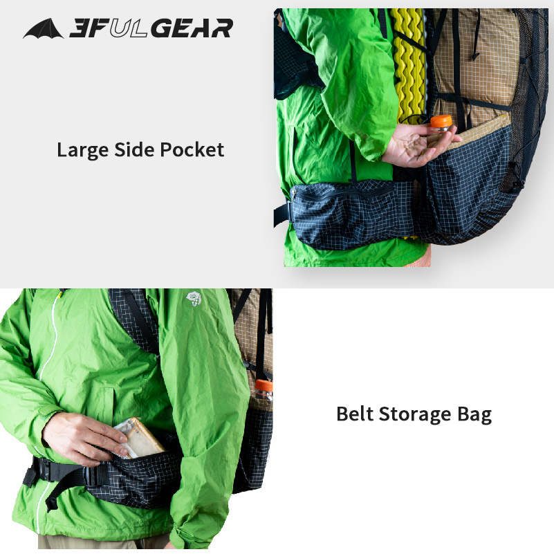 3F UL GEAR QIDIAN プロアウトドアバックパッ - Outdoor Sport Climbing Gear のレビューと価格